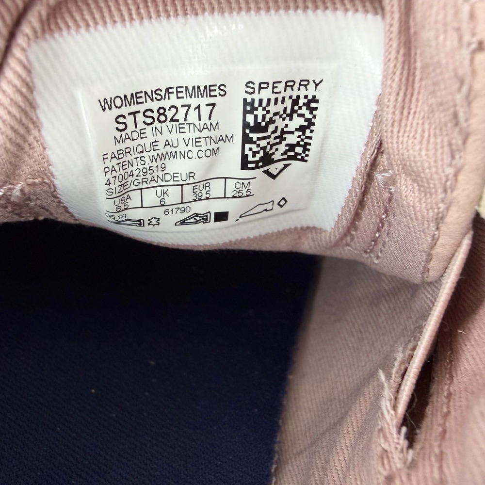 Sperry Womens 8.5 Crest Vibe Pink Rose Slip On Sneakers‎ Washable - Picture 9 of 10